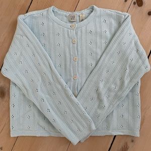 Cropped pointelle cardigan from GAP